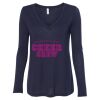 Women's Flowy Long Sleeve V-Neck Tee Thumbnail