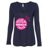 Women's Flowy Long Sleeve V-Neck Tee Thumbnail