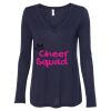 Women's Flowy Long Sleeve V-Neck Tee Thumbnail