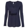 Women's Flowy Long Sleeve V-Neck Tee Thumbnail