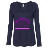 Women's Flowy Long Sleeve V-Neck Tee Thumbnail