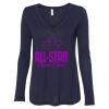 Women's Flowy Long Sleeve V-Neck Tee Thumbnail