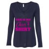 Women's Flowy Long Sleeve V-Neck Tee Thumbnail