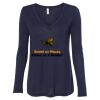 Women's Flowy Long Sleeve V-Neck Tee Thumbnail