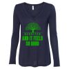 Women's Flowy Long Sleeve V-Neck Tee Thumbnail