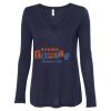 Women's Flowy Long Sleeve V-Neck Tee Thumbnail