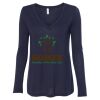 Women's Flowy Long Sleeve V-Neck Tee Thumbnail