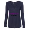 Women's Flowy Long Sleeve V-Neck Tee Thumbnail