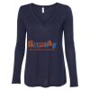 Women's Flowy Long Sleeve V-Neck Tee Thumbnail