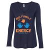 Women's Flowy Long Sleeve V-Neck Tee Thumbnail