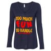 Women's Flowy Long Sleeve V-Neck Tee Thumbnail