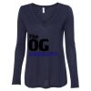 Women's Flowy Long Sleeve V-Neck Tee Thumbnail