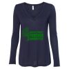 Women's Flowy Long Sleeve V-Neck Tee Thumbnail