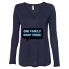 Women's Flowy Long Sleeve V-Neck Tee Thumbnail