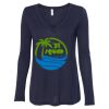 Women's Flowy Long Sleeve V-Neck Tee Thumbnail