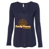 Women's Flowy Long Sleeve V-Neck Tee Thumbnail