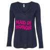 Women's Flowy Long Sleeve V-Neck Tee Thumbnail