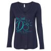 Women's Flowy Long Sleeve V-Neck Tee Thumbnail