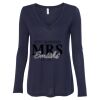 Women's Flowy Long Sleeve V-Neck Tee Thumbnail