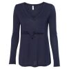 Women's Flowy Long Sleeve V-Neck Tee Thumbnail