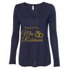 Women's Flowy Long Sleeve V-Neck Tee Thumbnail