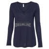 Women's Flowy Long Sleeve V-Neck Tee Thumbnail
