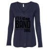 Women's Flowy Long Sleeve V-Neck Tee Thumbnail