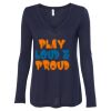 Women's Flowy Long Sleeve V-Neck Tee Thumbnail