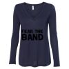 Women's Flowy Long Sleeve V-Neck Tee Thumbnail