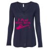 Women's Flowy Long Sleeve V-Neck Tee Thumbnail