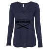 Women's Flowy Long Sleeve V-Neck Tee Thumbnail