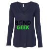 Women's Flowy Long Sleeve V-Neck Tee Thumbnail