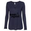Women's Flowy Long Sleeve V-Neck Tee Thumbnail