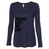 Women's Flowy Long Sleeve V-Neck Tee Thumbnail