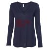 Women's Flowy Long Sleeve V-Neck Tee Thumbnail