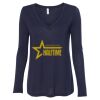 Women's Flowy Long Sleeve V-Neck Tee Thumbnail