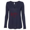 Women's Flowy Long Sleeve V-Neck Tee Thumbnail