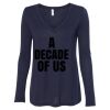 Women's Flowy Long Sleeve V-Neck Tee Thumbnail