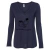 Women's Flowy Long Sleeve V-Neck Tee Thumbnail