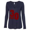 Women's Flowy Long Sleeve V-Neck Tee Thumbnail