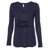 Women's Flowy Long Sleeve V-Neck Tee Thumbnail