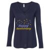 Women's Flowy Long Sleeve V-Neck Tee Thumbnail