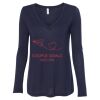 Women's Flowy Long Sleeve V-Neck Tee Thumbnail