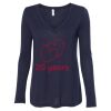 Women's Flowy Long Sleeve V-Neck Tee Thumbnail