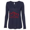 Women's Flowy Long Sleeve V-Neck Tee Thumbnail