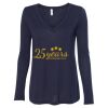 Women's Flowy Long Sleeve V-Neck Tee Thumbnail