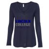 Women's Flowy Long Sleeve V-Neck Tee Thumbnail