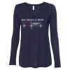 Women's Flowy Long Sleeve V-Neck Tee Thumbnail