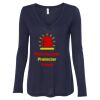Women's Flowy Long Sleeve V-Neck Tee Thumbnail