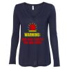 Women's Flowy Long Sleeve V-Neck Tee Thumbnail